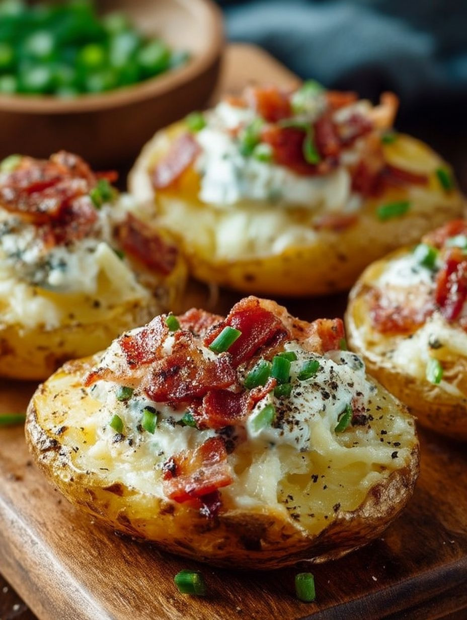 Gefüllte Kartoffeln nach Flammkuchen Art image 2