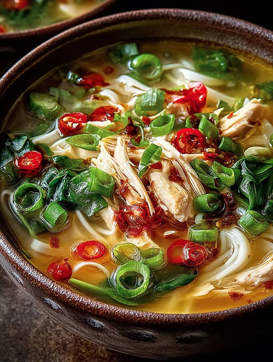 Ginger Garlic Chicken Noodle Soup image 2