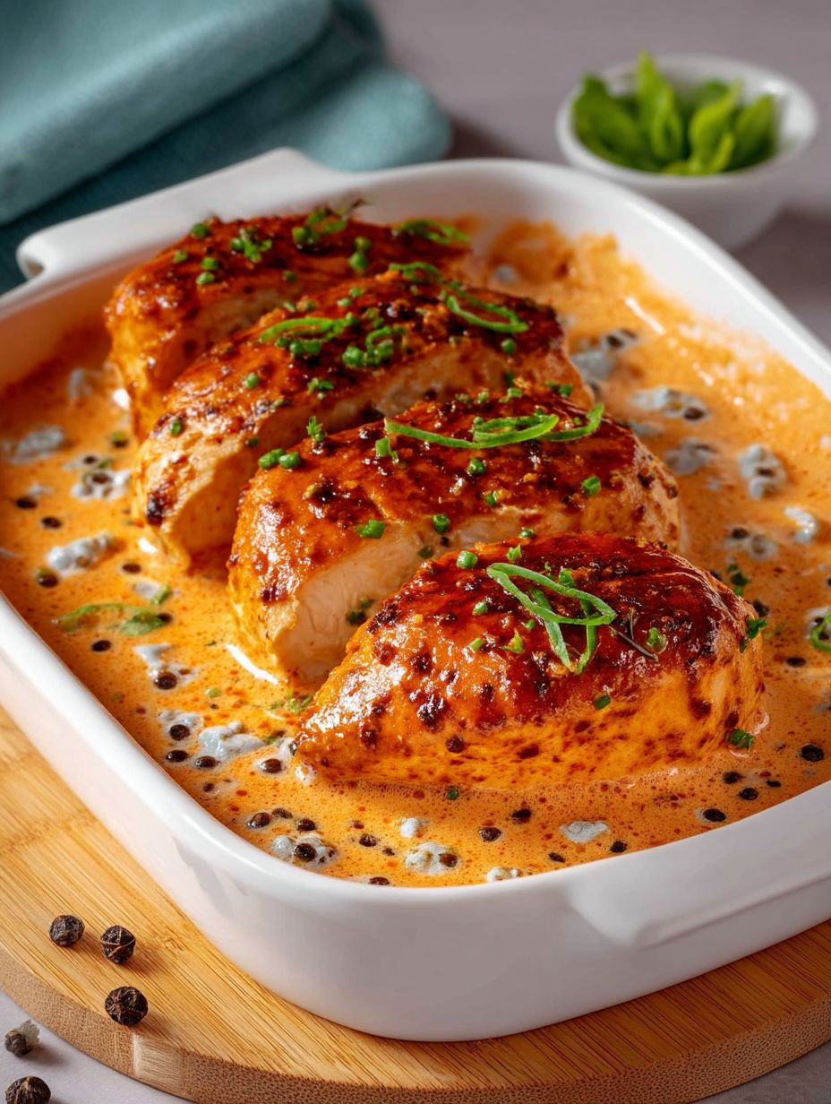 Hähnchenbrust in Frischkäsesoße aus dem Ofen Klick dich zum Rezept image 2