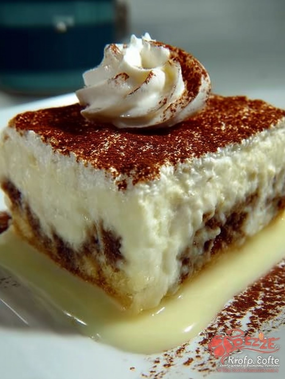 KUCHEN MIT PUDDING, SAURER SAHNE UND ZIMT image 2