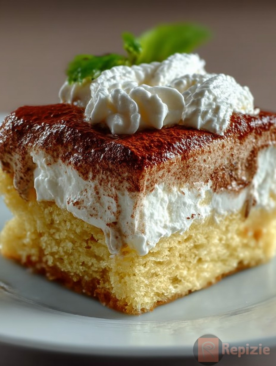 Kaffee-Biskuitkuchen mit Schlagsahne image 2