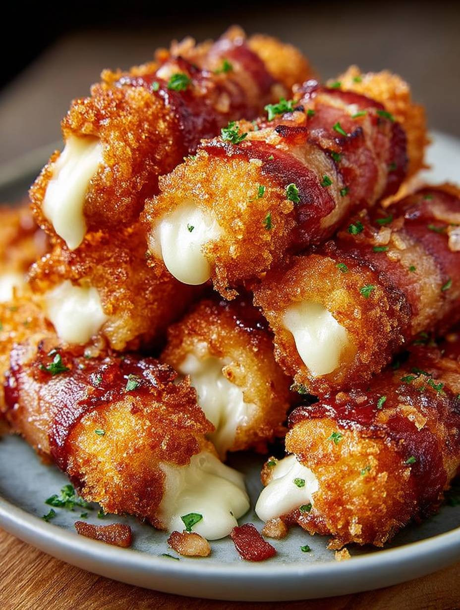 Knusprige Bacon-Mozzarella-Sticks image 2