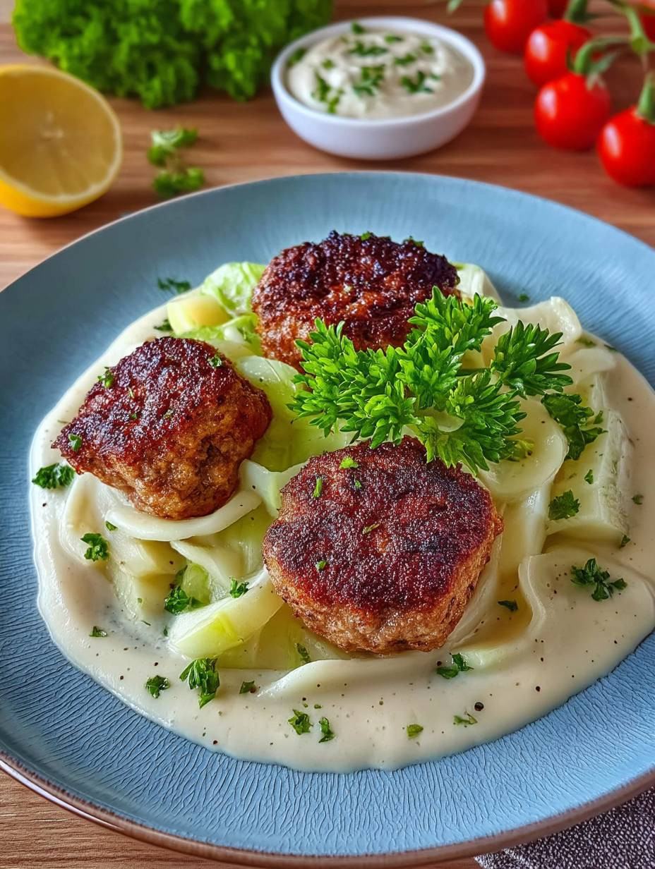 Kohlrabigemüse mit Frikadellen image 2