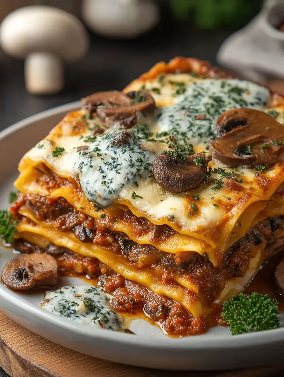 Kürbis-Pilz-Lasagne image 2