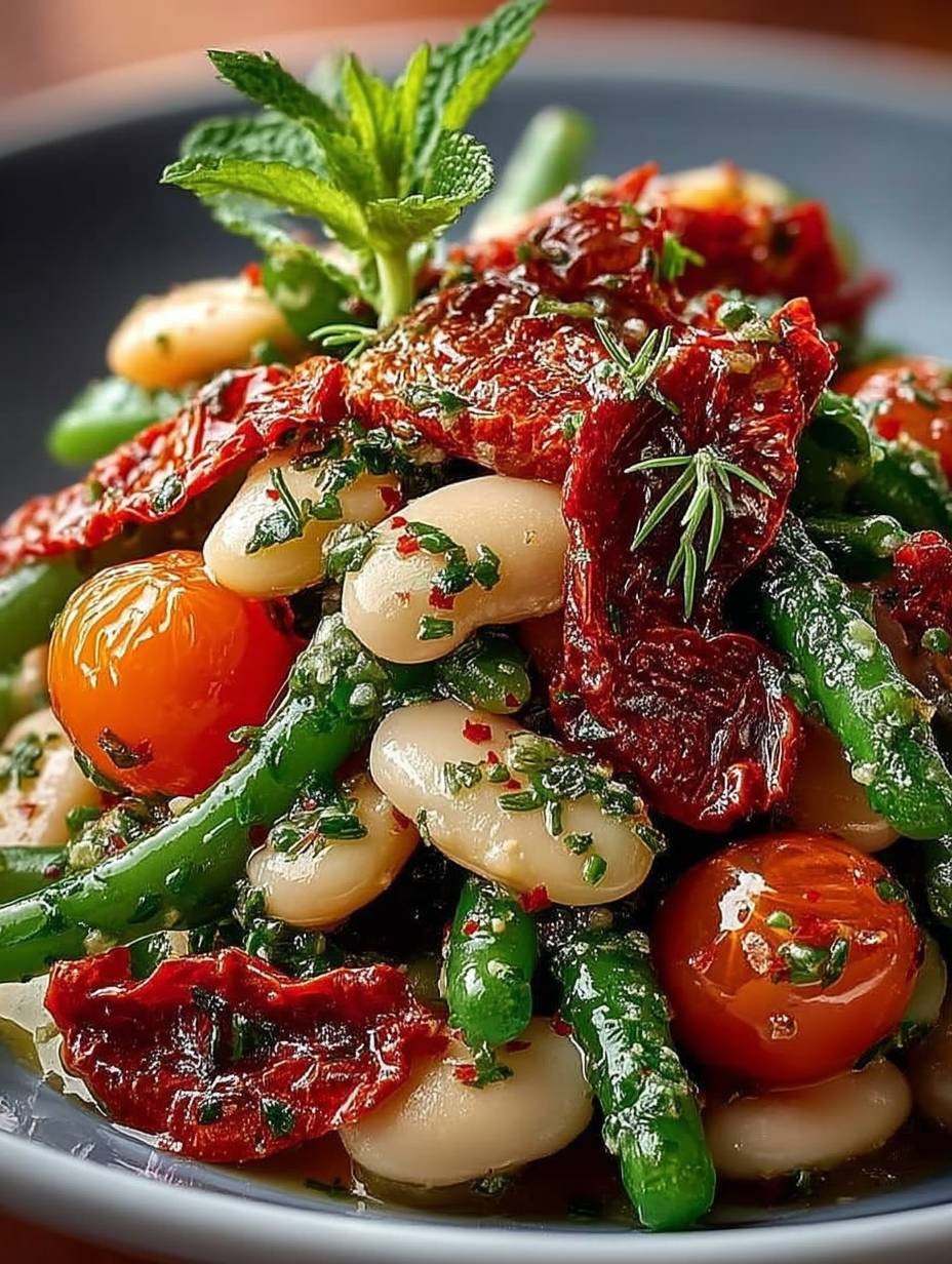 Marinierter Bohnen-Salat mit getrockneten Tomaten image 2