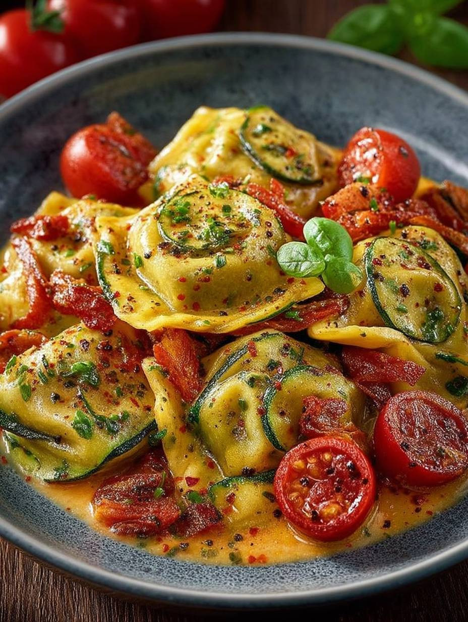 Maultaschen mit Zucchini und Tomaten image 2