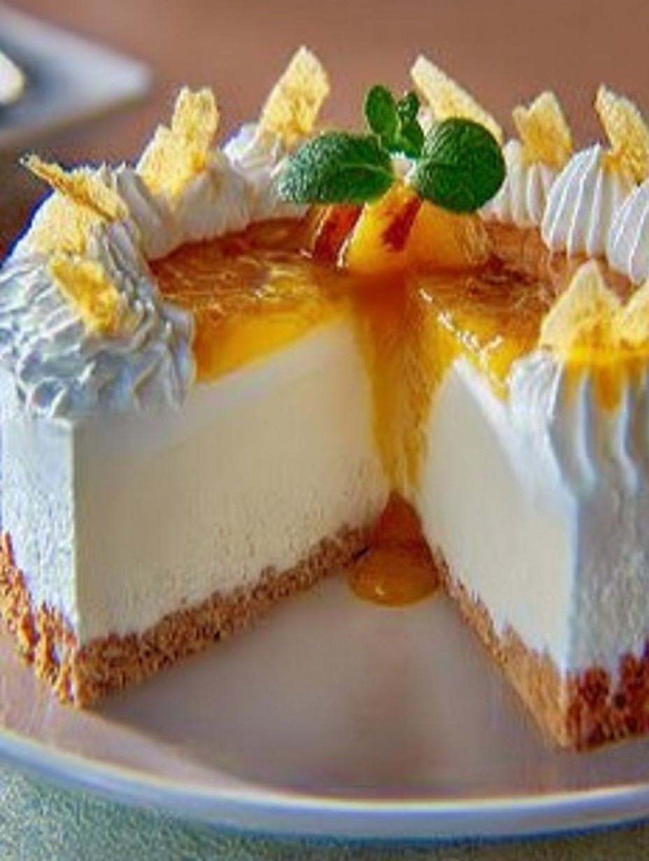 Quark Pfirsich Sahne Torte image 2