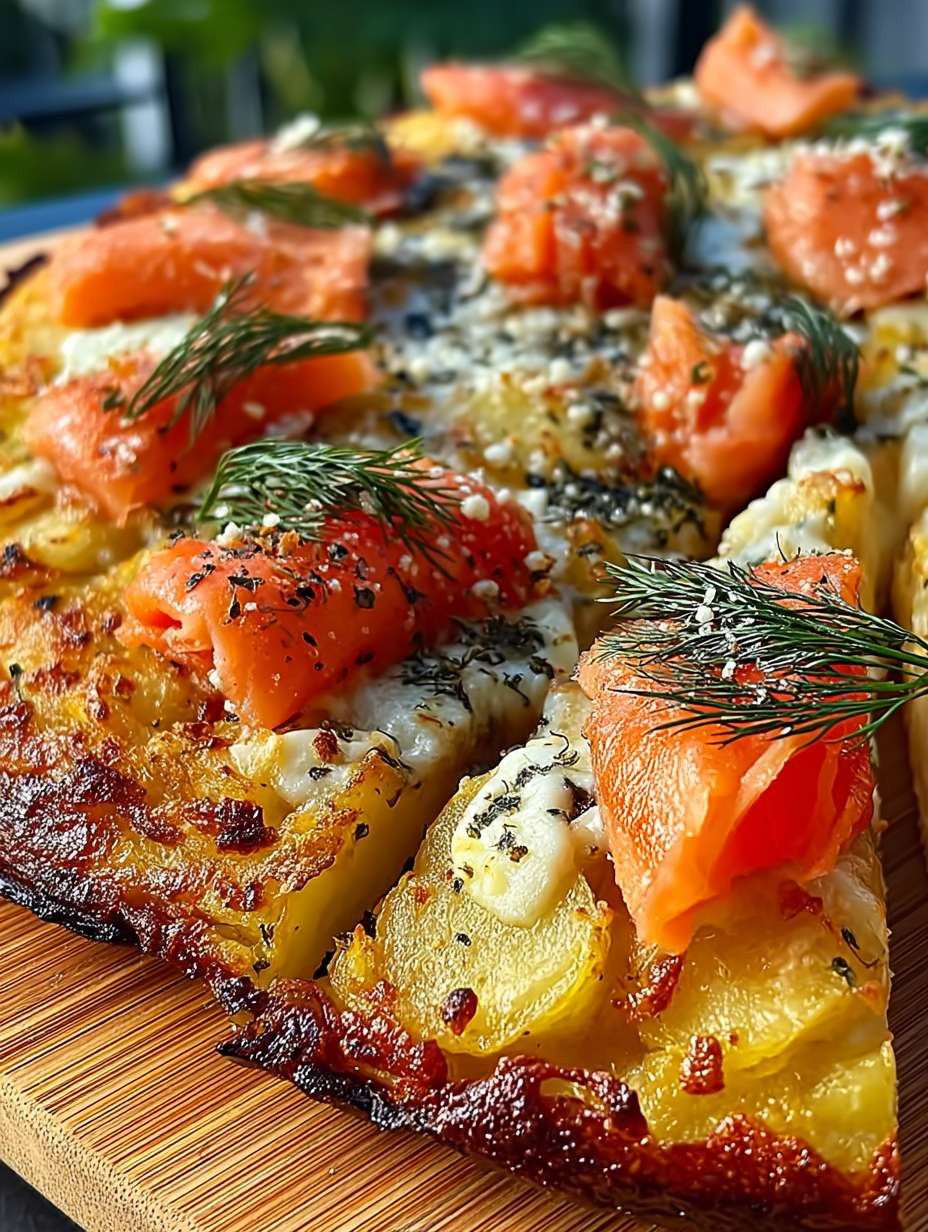 Rauchlachs Kartoffelpizza image 2