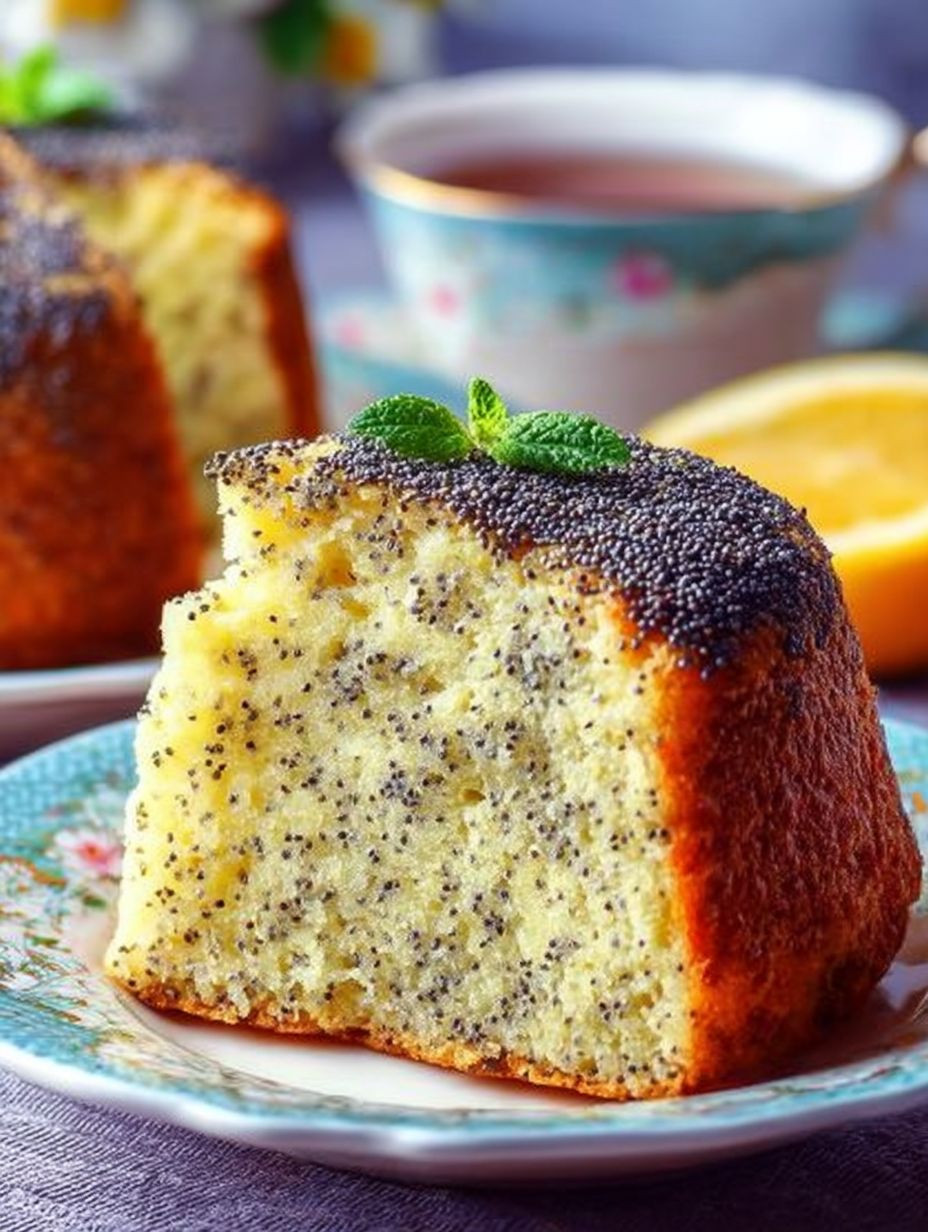Saftiger Orangenkuchen mit Mohn image 2