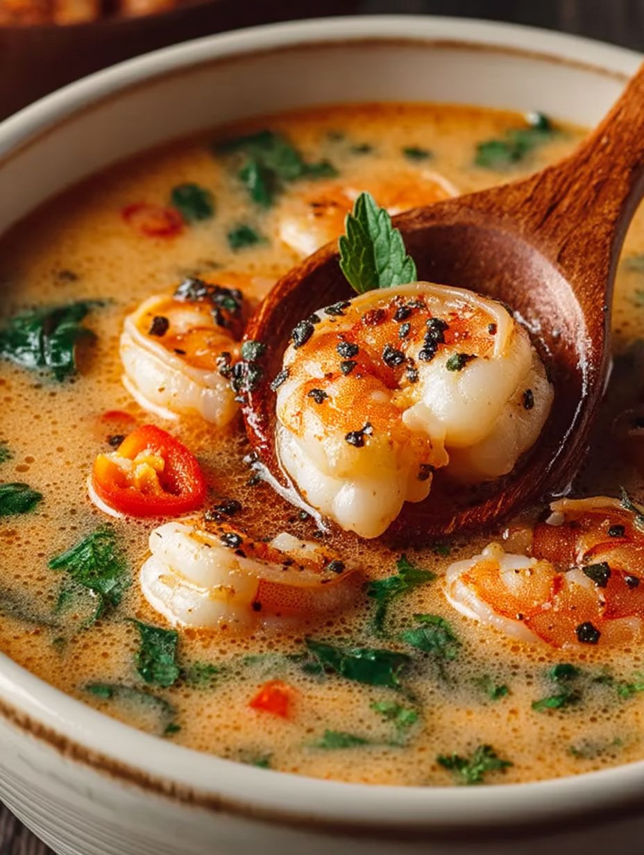 Scharfe Kokos-Garnelensuppe image 2