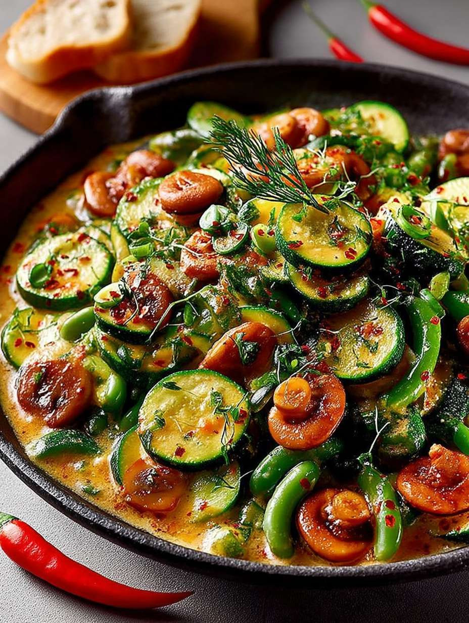 Vegane Zucchini-Bohnenpfanne image 2