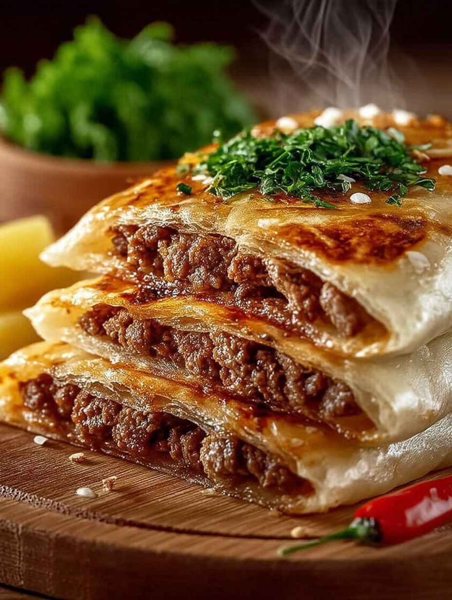 Yufka-Teig mit Fleisch image 2