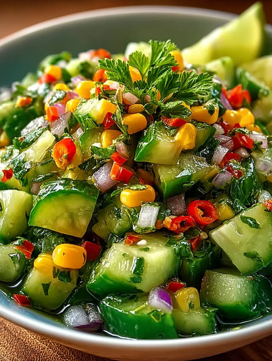 Zesty Mexican Cucumber Salad image 2